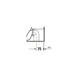Duravit Qatego Stand WC 600x390x400mm, Weiß Hochglanz, HygieneGlaze, Back to wall, ... DURAVIT-2020092000 4067116999259 (Abb. 1)