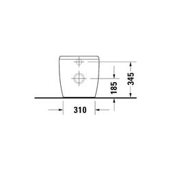 Duravit Qatego Stand WC 600x390x400mm, Weiß Hochglanz, HygieneGlaze, Back to wall, ... DURAVIT-2020092000 4067116999259 (Abb. 1)