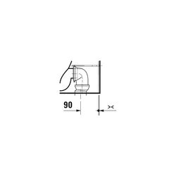 Duravit Qatego Stand WC 600x390x400mm, Weiß Hochglanz, HygieneGlaze, Back to wall, ... DURAVIT-2020092000 4067116999259 (Abb. 1)