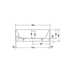 Duravit Qatego Whirlwanne Rechteckig, Freistehend, 800x1800x600mm, Air-System,... DURAVIT-760911000AS0000 4067116074178 (Abb. 1)