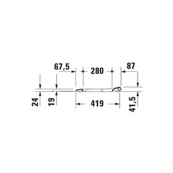 Duravit D-Neo WC-Sitz D-shaped Weiß Hochglanz, 376x43x441mm, ohne Absenkautomatik, ... DURAVIT-0021610000 4063382017178 (Abb. 1)