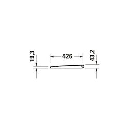 Duravit D-Neo WC-Sitz D-shaped Weiß Hochglanz, 376x43x441mm, ohne Absenkautomatik, ... DURAVIT-0021610000 4063382017178 (Abb. 1)