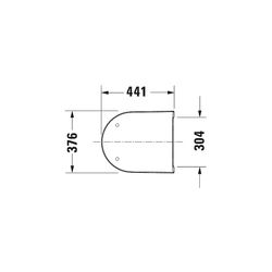 Duravit D-Neo WC-Sitz D-shaped Weiß Hochglanz, 376x43x441mm, ohne Absenkautomatik, ... DURAVIT-0021610000 4063382017178 (Abb. 1)