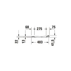 Duravit Qatego WC-Sitz D-shaped Weiß Hochglanz, 425x44x368mm, mit Absenkautomatik, ... DURAVIT-0027490000 4067116074369 (Abb. 1)