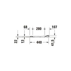 Duravit Qatego WC-Sitz D-shaped Weiß Hochglanz, 463x44x369mm, mit Absenkautomatik, ... DURAVIT-0026890000 4067116999648 (Abb. 1)