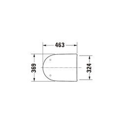 Duravit Qatego WC-Sitz D-shaped Weiß Hochglanz, 463x44x369mm, mit Absenkautomatik, ... DURAVIT-0026890000 4067116999648 (Abb. 1)