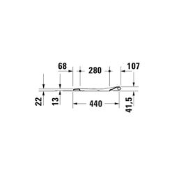 Duravit Qatego WC-Sitz D-shaped Weiß Hochglanz, 463x44x369mm, mit Absenkautomatik, ... DURAVIT-0026890000 4067116999648 (Abb. 1)
