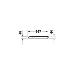 Duravit Qatego WC-Sitz D-shaped Weiß Hochglanz, 463x44x369mm, mit Absenkautomatik, ... DURAVIT-0026890000 4067116999648 (Abb. 1)
