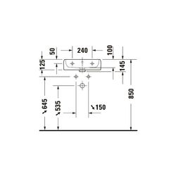 Duravit Qatego Handwaschbecken 350x450x145mm, Weiß Hochglanz, HygieneGlaze, Rechtec... DURAVIT-0746452060 4067116069679 (Abb. 1)