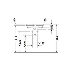 Duravit Qatego Einbauwaschtisch 320x480x150mm, Weiß Hochglanz, ohne HLB, mit Überla... DURAVIT-0398480028 4067116305142 (Abb. 1)