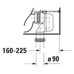 Duravit White Tulip Stand WC für Kombination 650x360x420mm, Weiß Hochglanz, Hygiene... DURAVIT-2197092000 4053424894867 (Abb. 1)