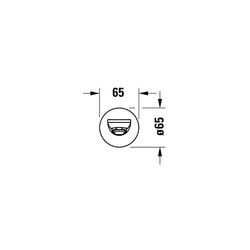 Duravit Wave Wanneneinlauf Wandmontage, Mattschwarz, Rosette rund, Ausladung 202m... DURAVIT-WA5240010046 4067116105926 (Abb. 1)