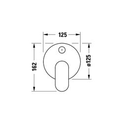 Duravit Wave Einhebelmischer Unterputz Set, 2 Verbraucher, Chrom, 24l/min, Rosett... DURAVIT-WA4210008010 4067116105605 (Abb. 1)