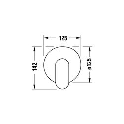 Duravit Wave Einhebelmischer Unterputz Set, 1 Verbraucher, Chrom, 1 Verbraucher, ... DURAVIT-WA4210007010 4067116105599 (Abb. 1)