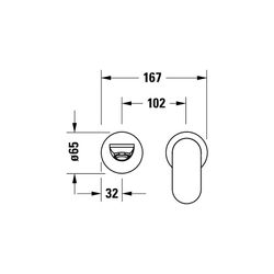 Duravit Wave Einhebel-Waschtischmischer, Bronze gebürstet, 5l/min, Hebelgriff, Au... DURAVIT-WA1070004004 4067116105445 (Abb. 1)