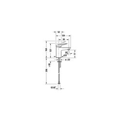 Duravit Wave Einhebel-Waschtischmischer S, Gold poliert, 5l/min, Hebelgriff, Ausl... DURAVIT-WA1010002034 4067116105131 (Abb. 1)