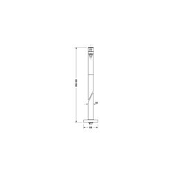 Duravit Manhattan Einhebel-Wannenmischer bodenstehend, Chrom, Höhe 920mm, Ausladu... DURAVIT-MH5250000010 4067116105025 (Abb. 1)