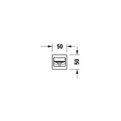 Duravit Manhattan Wanneneinlauf Chrom Hochglanz, Rosette eckig, Ausladung 189mm,1... DURAVIT-MH5240010010 4067116105001 (Abb. 1)
