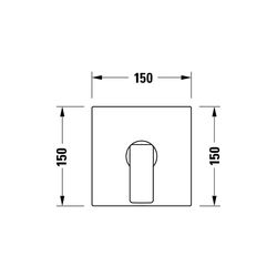 Duravit Manhattan Einhebel-Brausemischer Unterputz, Anzahl Verbraucher 1, Mattsch... DURAVIT-MH4210010046 4067116104912 (Abb. 1)