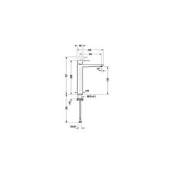 Duravit Manhattan Einhebel-Waschtischmischer XL, Mattschwarz, 4,5l/min, Hebelgrif... DURAVIT-MH1040002046 4067116104806 (Abb. 1)
