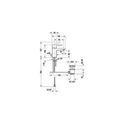 Duravit Manhattan Einhebel-Waschtischmischer S FreshStart, Chrom, 4,5l/min, mit G... DURAVIT-MH1011001010 4067116104677 (Abb. 1)