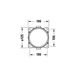 Duravit Grundkörper, Montageart auf Rohfußboden, Wannenmischer bodenstehend... DURAVIT-GK5900008000 4067116104615 (Abb. 1)