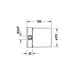 Duravit Grundkörper, Montageart auf Rohfußboden, Wannenmischer bodenstehend... DURAVIT-GK5900008000 4067116104615 (Abb. 1)