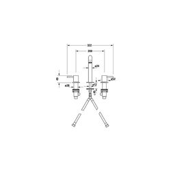 Duravit Circle 3-Loch Waschtischarmatur Keramikmischsystem, Chrom HG, Ausladung 1... DURAVIT-CE1060005010 4067116104462 (Abb. 1)