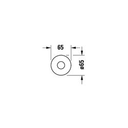 Duravit Circle Wanneneinlauf Unterputz, Chrom Hochglanz, Rosette rund, Ausladung ... DURAVIT-CE5240010010 4067116104592 (Abb. 1)