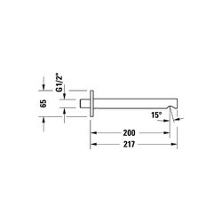 Duravit Circle Wanneneinlauf Unterputz, Chrom Hochglanz, Rosette rund, Ausladung ... DURAVIT-CE5240010010 4067116104592 (Abb. 1)