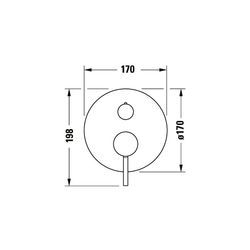 Duravit Circle Einhebel-Brausemischer Unterputz, Anzahl Verbraucher 2, Chrom, Han... DURAVIT-CE4210012010 4067116104547 (Abb. 1)