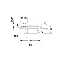 Duravit Circle Einhebel-Waschtischmischer, Chrom 5,5l/min, Hebelgriff, Ausladung ... DURAVIT-CE1070004010 4067116104486 (Abb. 1)