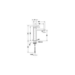 Duravit Circle Einhebel-Waschtischmischer L, Chrom 4,5l/min, Hebelgriff, Ausladun... DURAVIT-CE1030002010 4067116104448 (Abb. 1)
