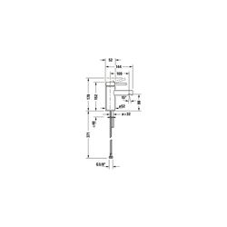 Duravit Circle Einhebel-Waschtischmischer S MinusFlow, MinusFlow, Chrom 3l/min, H... DURAVIT-CE1012002010 4067116104349 (Abb. 1)