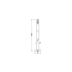 Duravit Manhattan Einhebel-Wannenmischer bodenstehend, Chrom, Höhe 920mm, Ausladu... DURAVIT-MH5250000010 4067116105025 (Abb. 1)