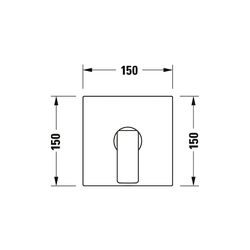 Duravit Manhattan Einhebel-Brausemischer Unterputz, Anzahl Verbraucher 1, Mattsch... DURAVIT-MH4210010046 4067116104912 (Abb. 1)