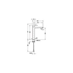 Duravit Manhattan Einhebel-Waschtischmischer XL, Mattschwarz, 4,5l/min, Hebelgrif... DURAVIT-MH1040002046 4067116104806 (Abb. 1)