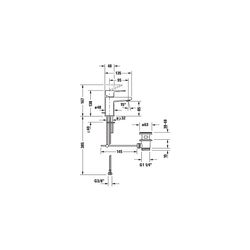 Duravit Manhattan Einhebel-Waschtischmischer S FreshStart, Chrom, 4,5l/min, mit G... DURAVIT-MH1011001010 4067116104677 (Abb. 1)