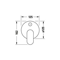 Duravit Wave Einhebelmischer Unterputz Set, 2 Verbraucher, Chrom, 24l/min, Rosett... DURAVIT-WA4210008010 4067116105605 (Abb. 1)