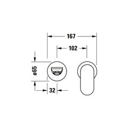 Duravit Wave Einhebel-Waschtischmischer, Bronze gebürstet, 5l/min, Hebelgriff, Au... DURAVIT-WA1070004004 4067116105445 (Abb. 1)
