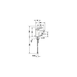Duravit Wave Einhebel-Waschtischmischer S, Gold poliert, 5l/min, Hebelgriff, Ausl... DURAVIT-WA1010002034 4067116105131 (Abb. 1)