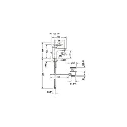 Duravit Wave Einhebel-Waschtischmischer S, Edelstahl gebürstet, 5l/min, Hebelgrif... DURAVIT-WA1010001070 4067116105100 (Abb. 1)