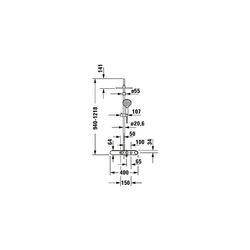 Duravit Shower Systems Duschsystem Chrom, Thermostat, Kopfbrause 230mm, 10,5l/min... DURAVIT-TH4380008005 4067116161304 (Abb. 1)