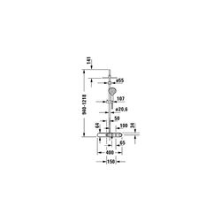 Duravit Shower Systems Duschsystem Chrom, Thermostat, Kopfbrause 230mm, 10,5l/min... DURAVIT-TH4380008005 4067116161304 (Abb. 1)