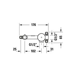 Duravit Grundkörper Unterputz, Universal Ersatzteil... DURAVIT-GK1900004000 4067116316230 (Abb. 1)