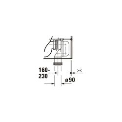 Duravit Qatego Stand WC für Kombination 660x390x400mm, Weiß Hochglanz, 4,5/3l, Tief... DURAVIT-2021090000 4067116305180 (Abb. 1)
