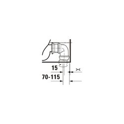 Duravit Qatego Stand WC für Kombination 660x390x400mm, Weiß Hochglanz, 4,5/3l, Tief... DURAVIT-2021090000 4067116305180 (Abb. 1)