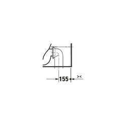 Duravit Qatego Stand WC für Kombination 660x390x400mm, Weiß Hochglanz, 4,5/3l, Tief... DURAVIT-2021090000 4067116305180 (Abb. 1)