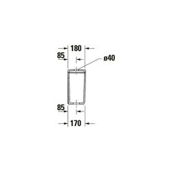 Duravit Qatego Spülkasten aus Keramik 180x400x355mm, Weiß, HygieneGlaze, 6/3l, Dual... DURAVIT-0947102005 4067116069617 (Abb. 1)
