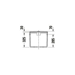 Duravit Qatego Spülkasten aus Keramik 180x400x355mm, Weiß, HygieneGlaze, 4,5/3l, Du... DURAVIT-0947002085 4067116069655 (Abb. 1)
